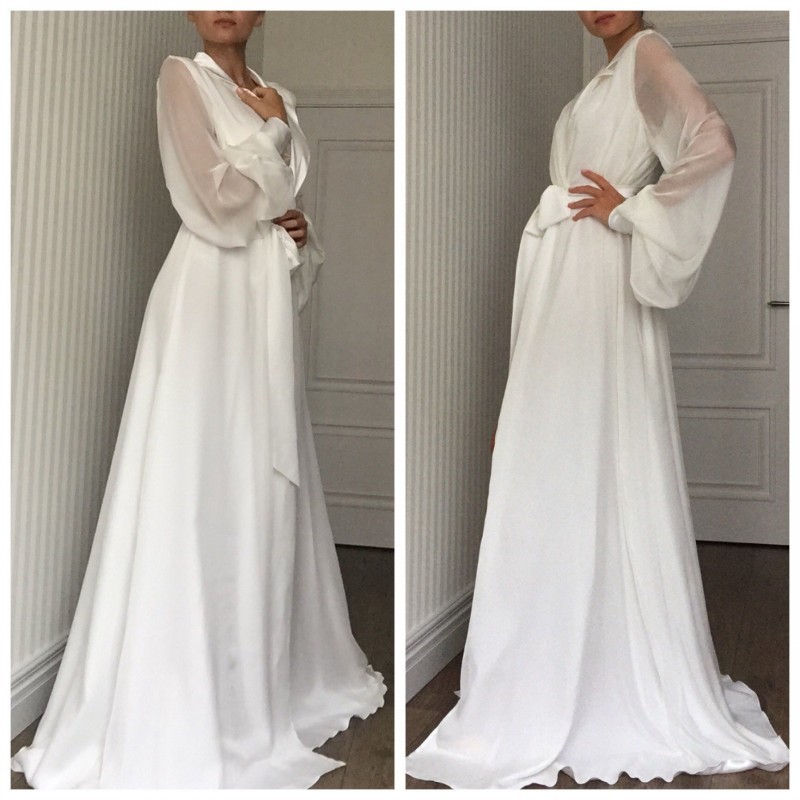 long bridal nightgown